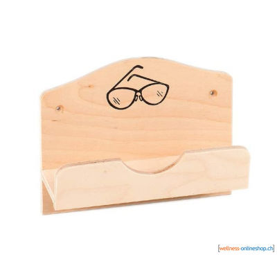 Sauna Brillenablage aus Holz für 1 Brille