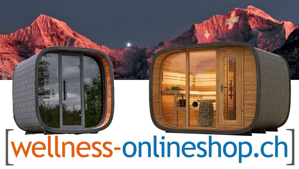 Round Cube Sauna Schweiz kaufen, Outdoor-Sauna, Gartensauna, Aussensauna