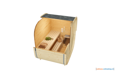 Gartensauna Cube Saunafass 1_6x2wood